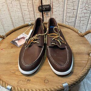 NWT Sperry Authentic Original Classic Top-Siders Leather Amaretto boat shoes 12